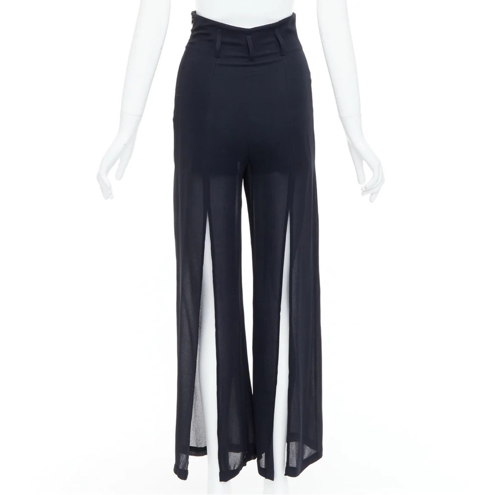 BYBLOS high-waisted slit vintage palazzo pants, size 40/ small